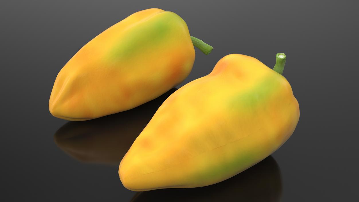 Sweet Pepper Golden Marconi 3D