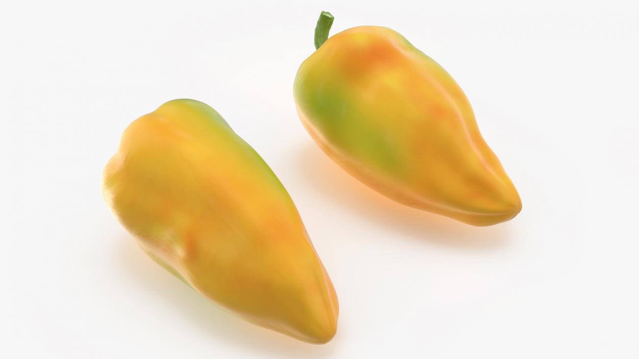 Sweet Pepper Golden Marconi 3D