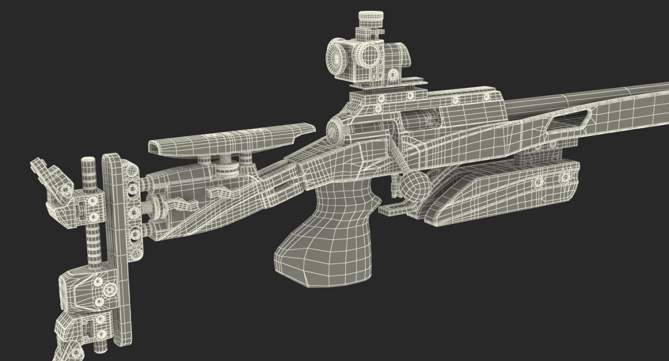 Walther KK500M Biathlon Rifle 3D model