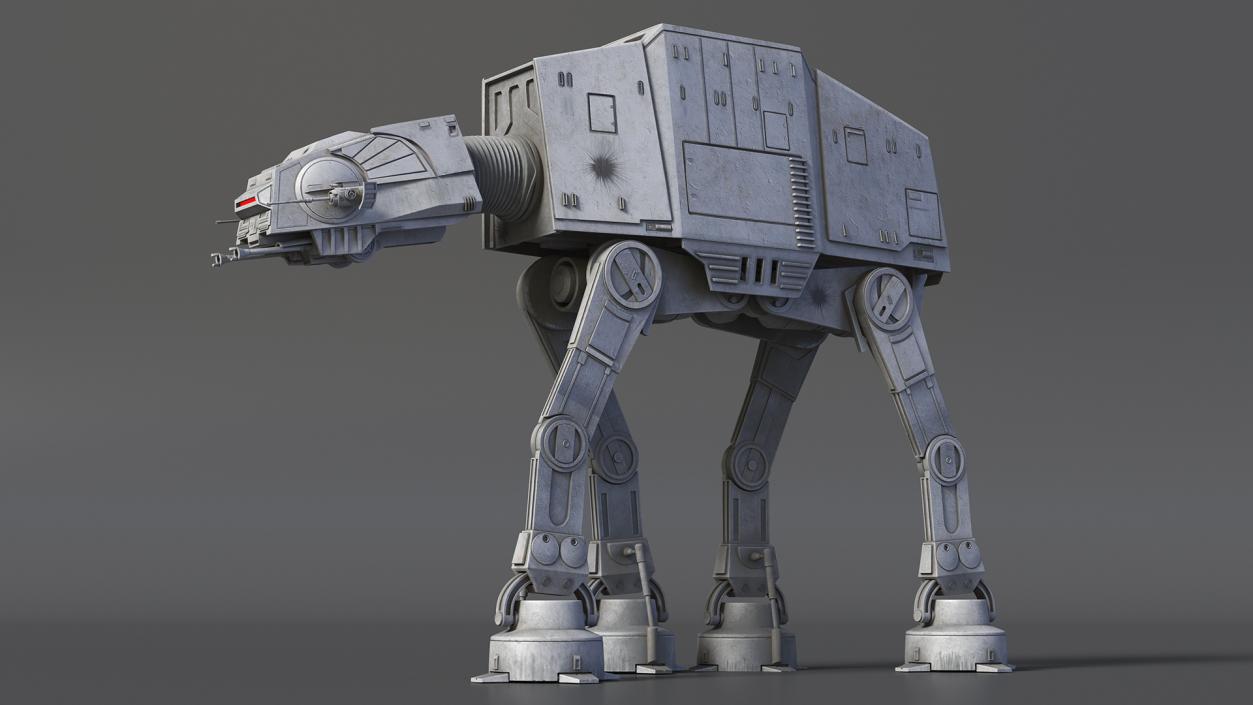 3D Walk Dirt AT-AT Star Wars(1) model