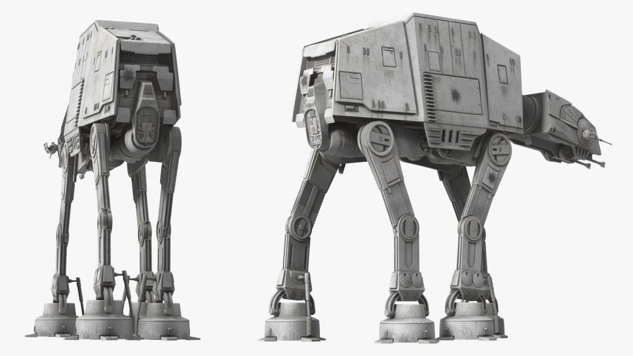 3D Walk Dirt AT-AT Star Wars(1) model