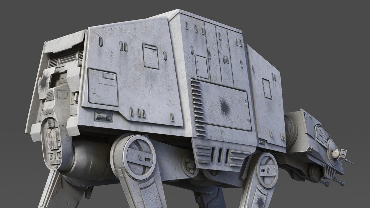 3D Walk Dirt AT-AT Star Wars(1) model