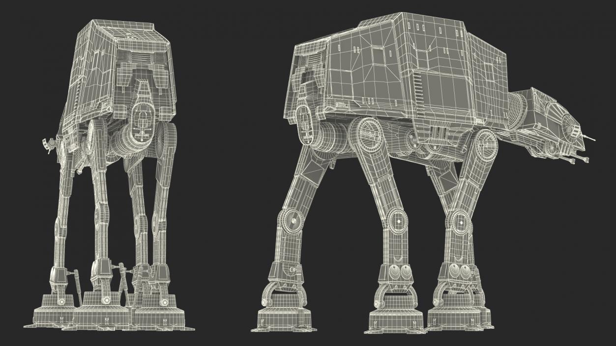 3D Walk Dirt AT-AT Star Wars(1) model