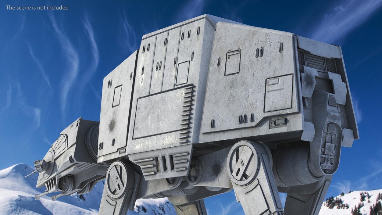 3D Walk Dirt AT-AT Star Wars(1) model