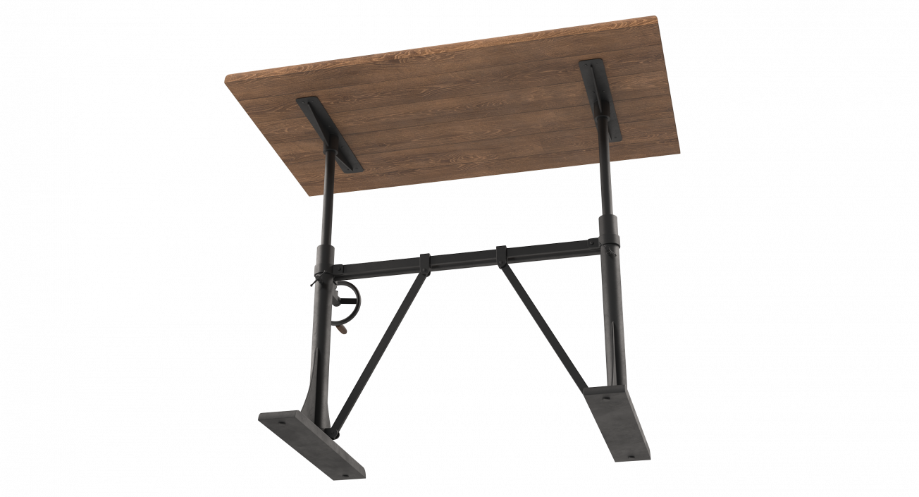 3D Crank Sit-Stand Desk Black