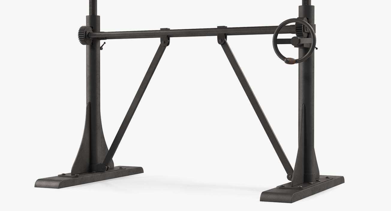 3D Crank Sit-Stand Desk Black