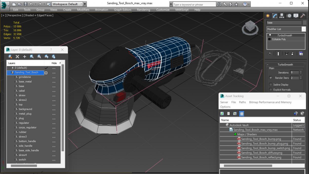 3D Sanding Tool Bosch model