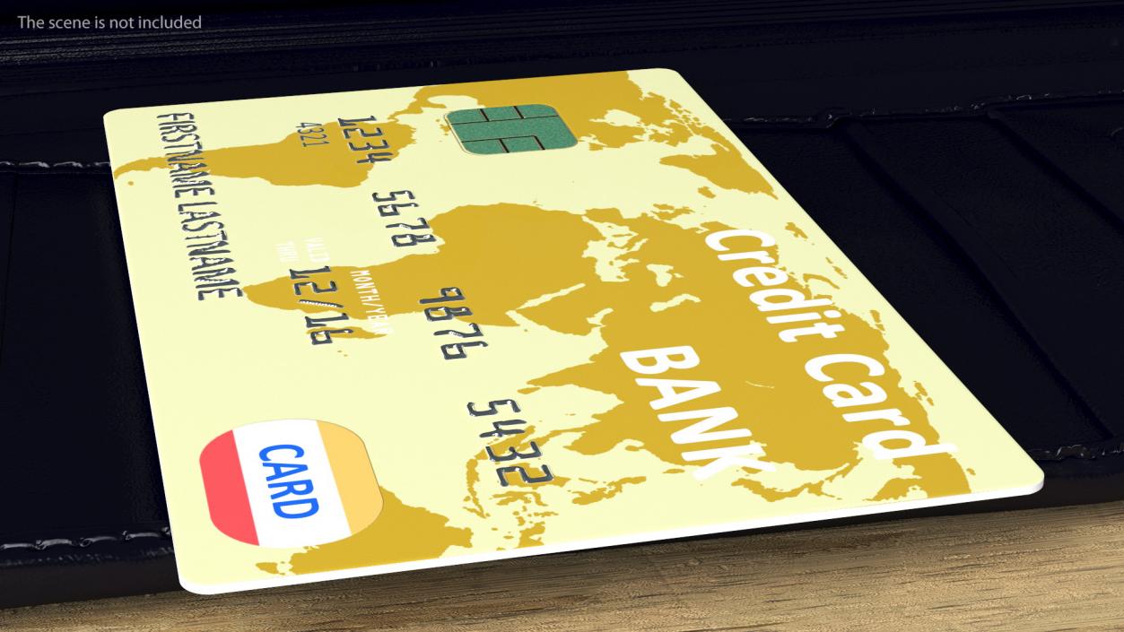 Premium Credit Card 3D model