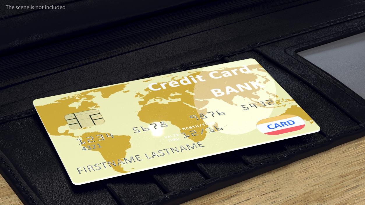 Premium Credit Card 3D model