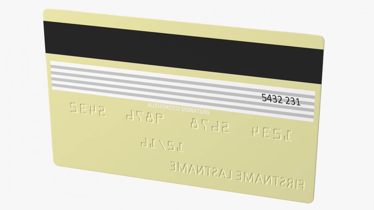 Premium Credit Card 3D model