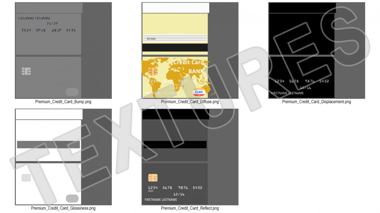 Premium Credit Card 3D model