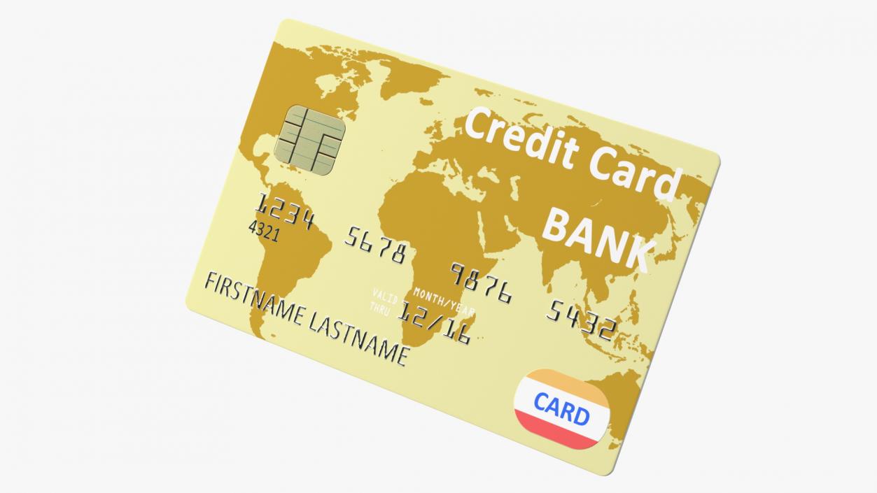 Premium Credit Card 3D model