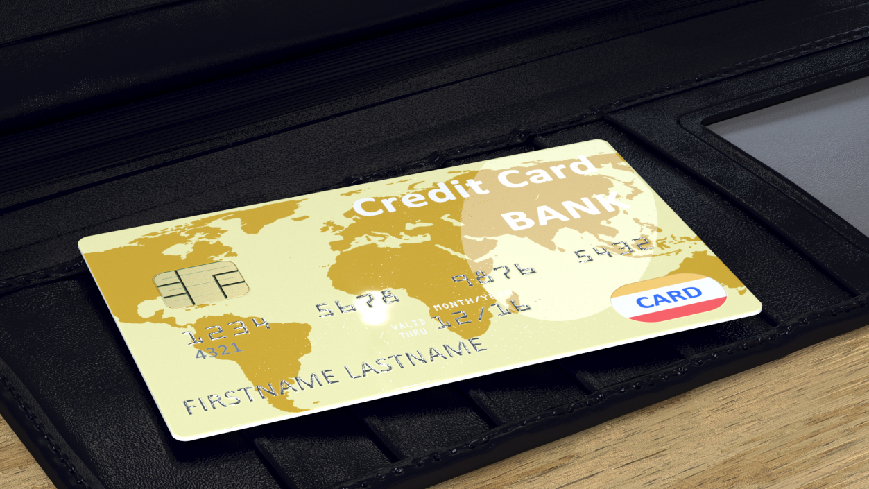 Premium Credit Card 3D model