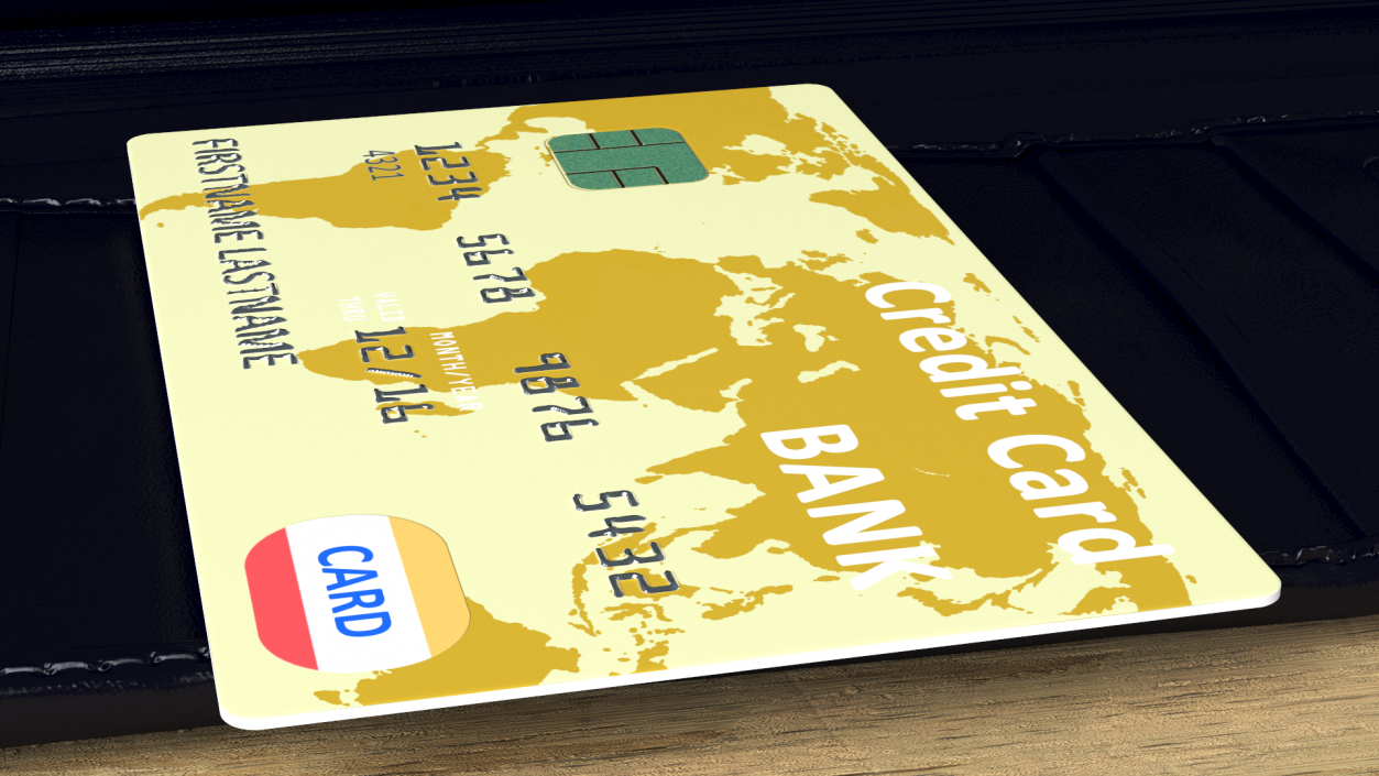 Premium Credit Card 3D model