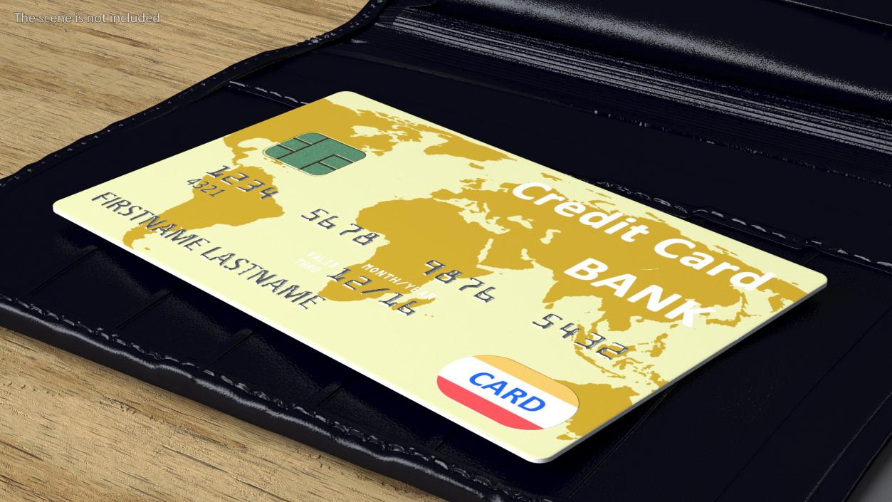 Premium Credit Card 3D model