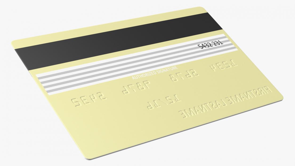 Premium Credit Card 3D model