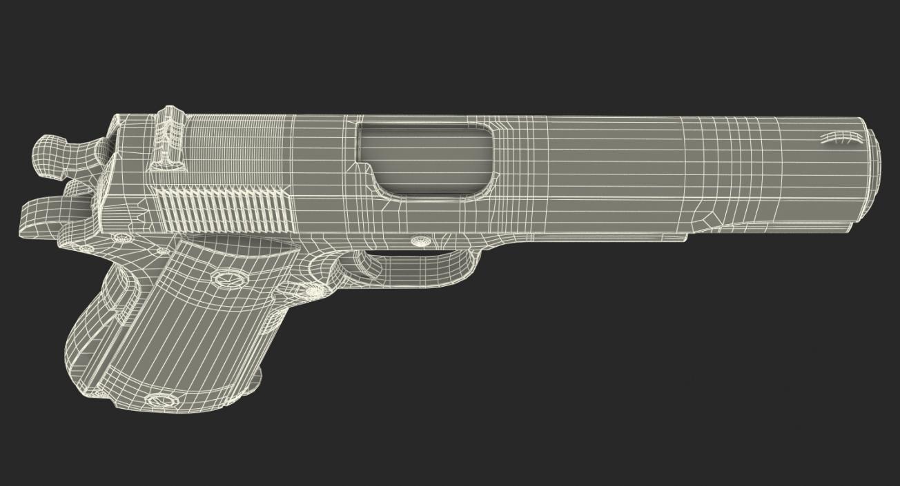 3D Colt M1911 Special Combat Pistol Black model