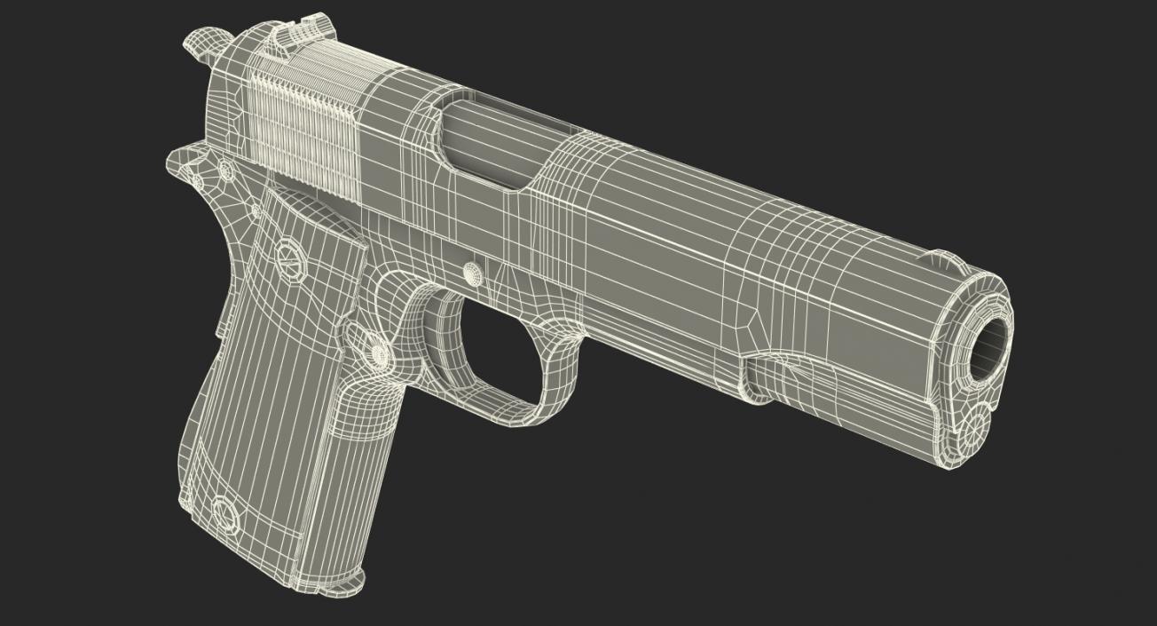 3D Colt M1911 Special Combat Pistol Black model