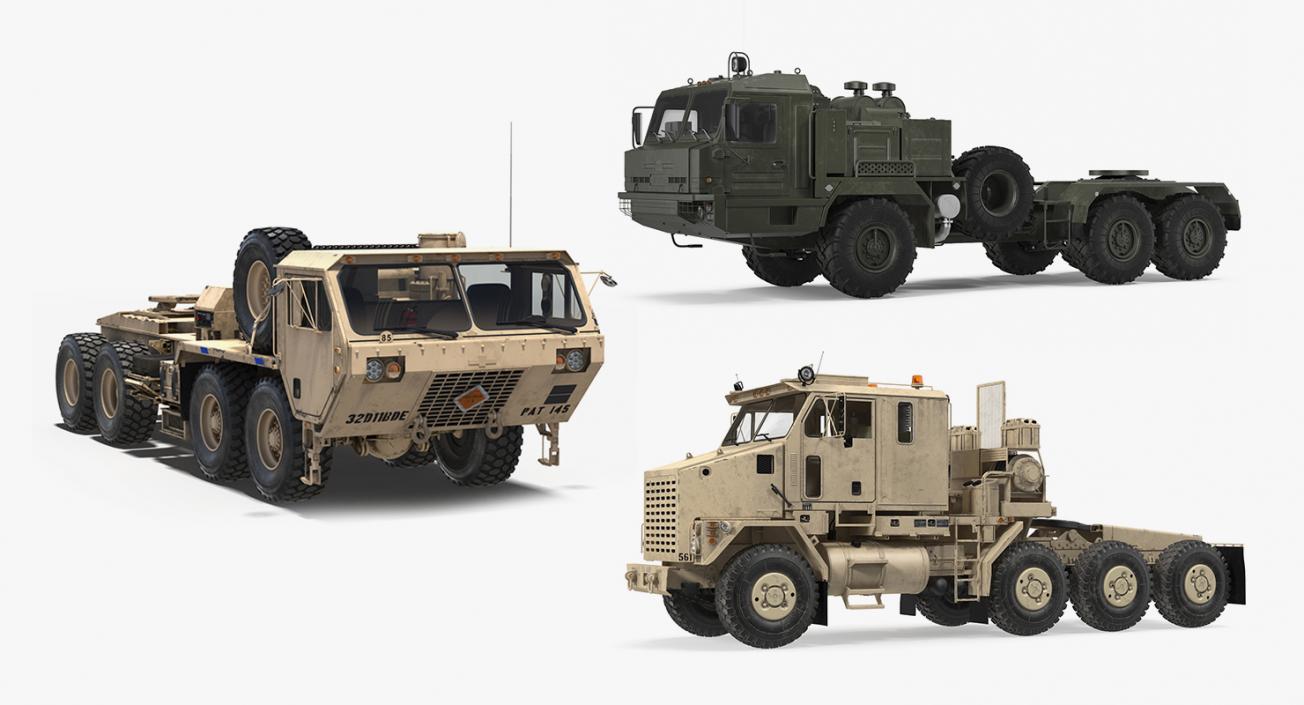 3D model Military Trucks Collction