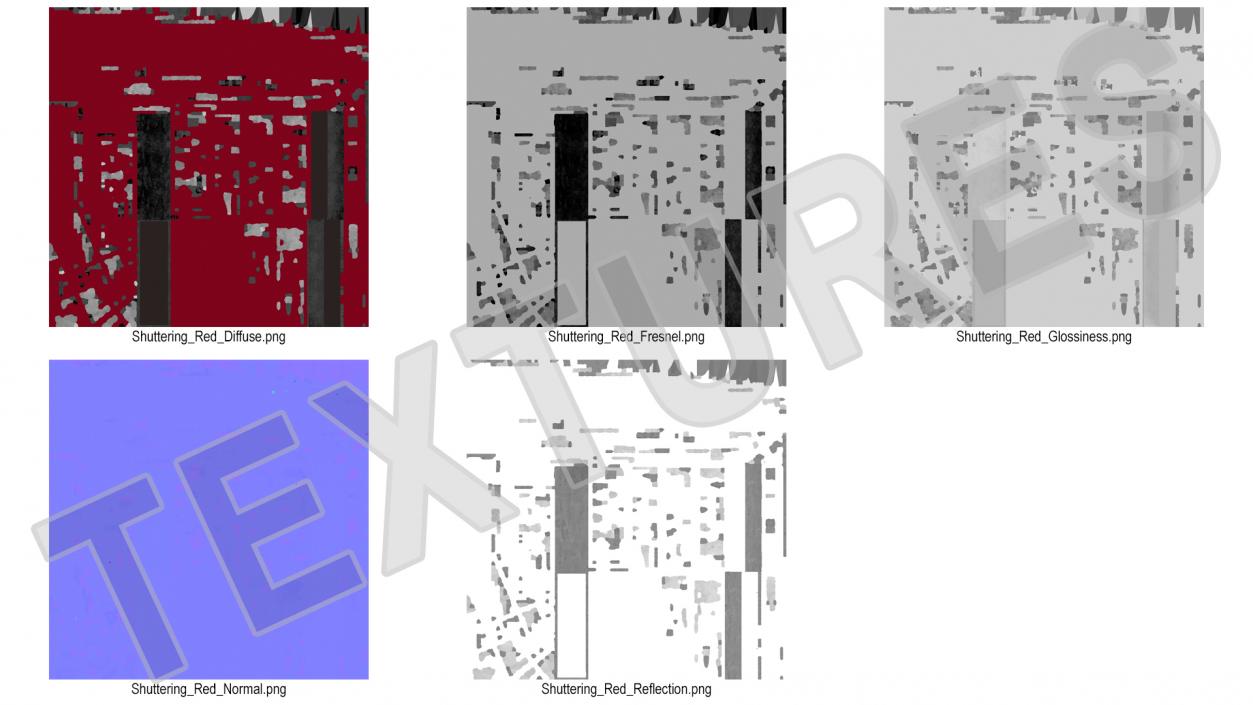 Construction Shuttering Red 3D