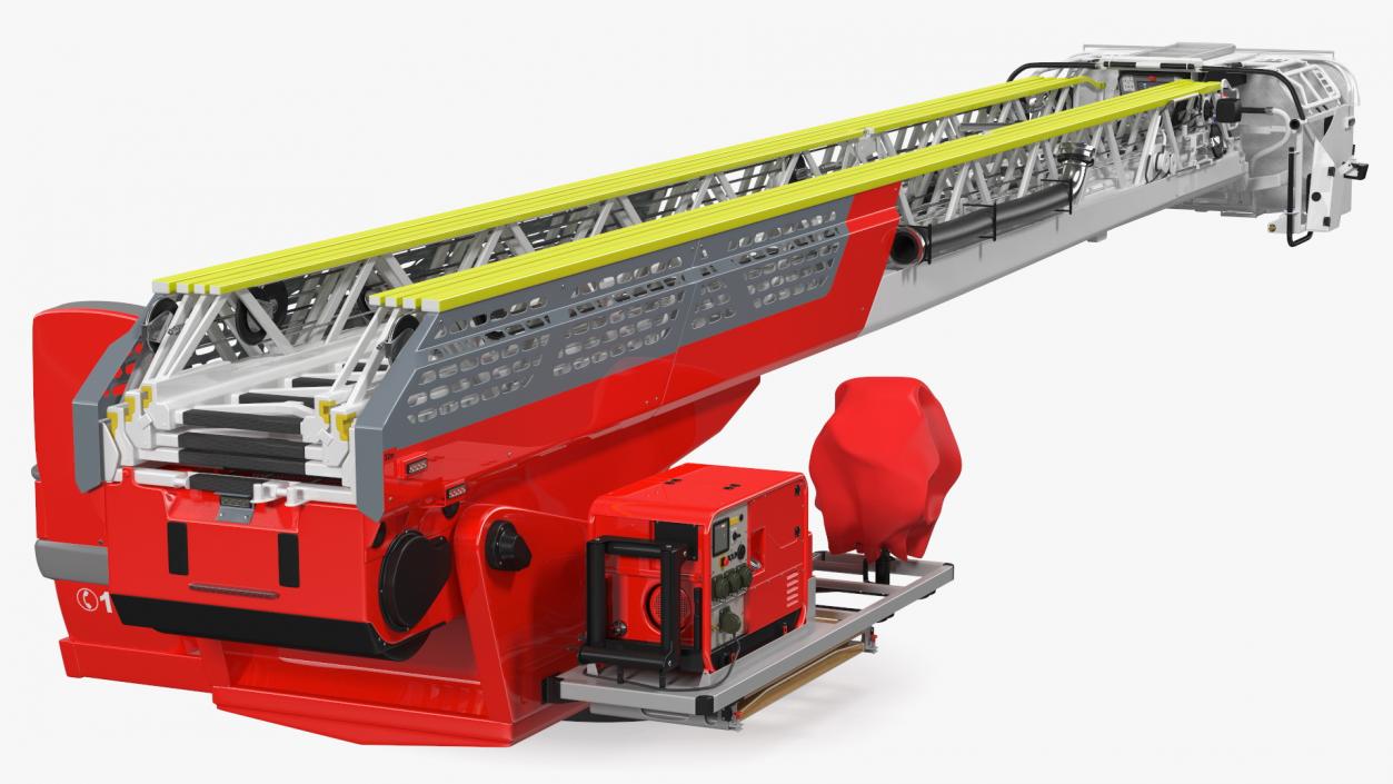 3D Turntable Ladder Folded model