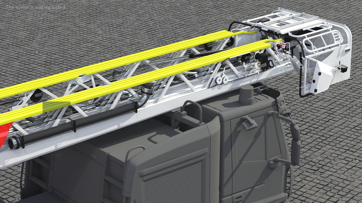 3D Turntable Ladder Folded model