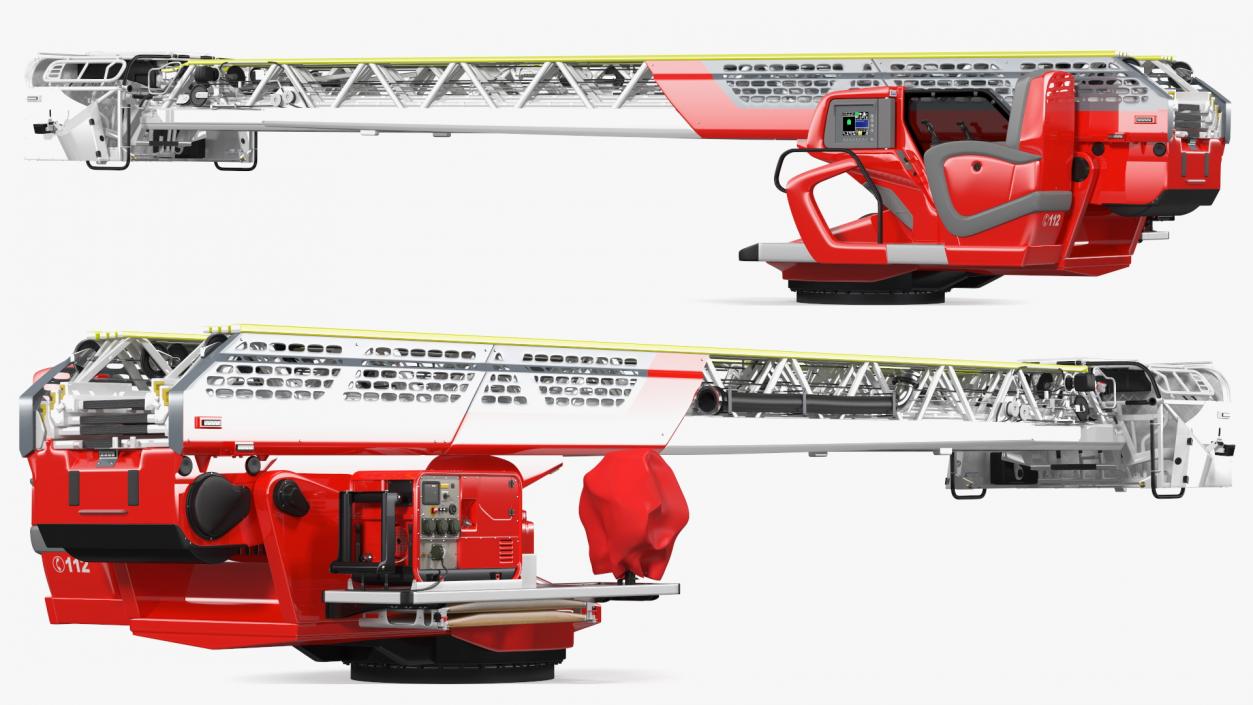 3D Turntable Ladder Folded model