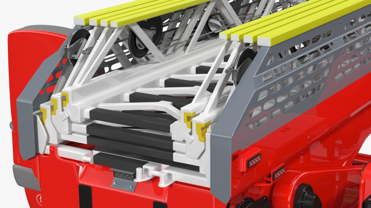 3D Turntable Ladder Folded model