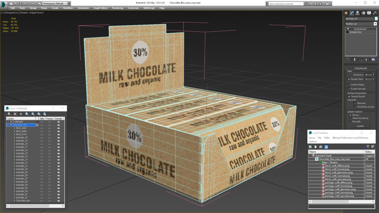 3D Chocolate Box model