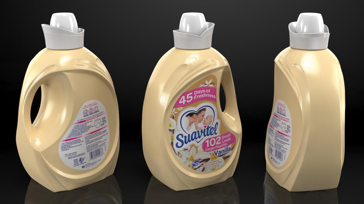 Suavitel Heavenly Vanilla Liquid Fabric Softener Large 3D model