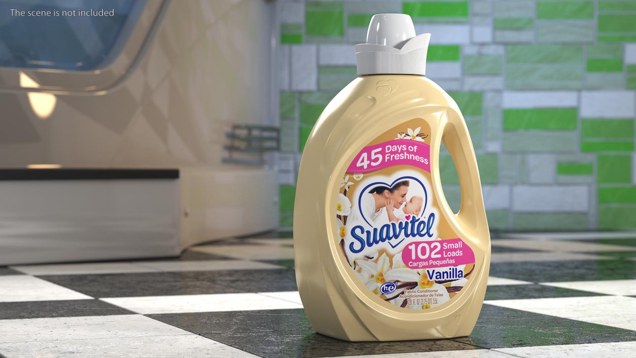 Suavitel Heavenly Vanilla Liquid Fabric Softener Large 3D model