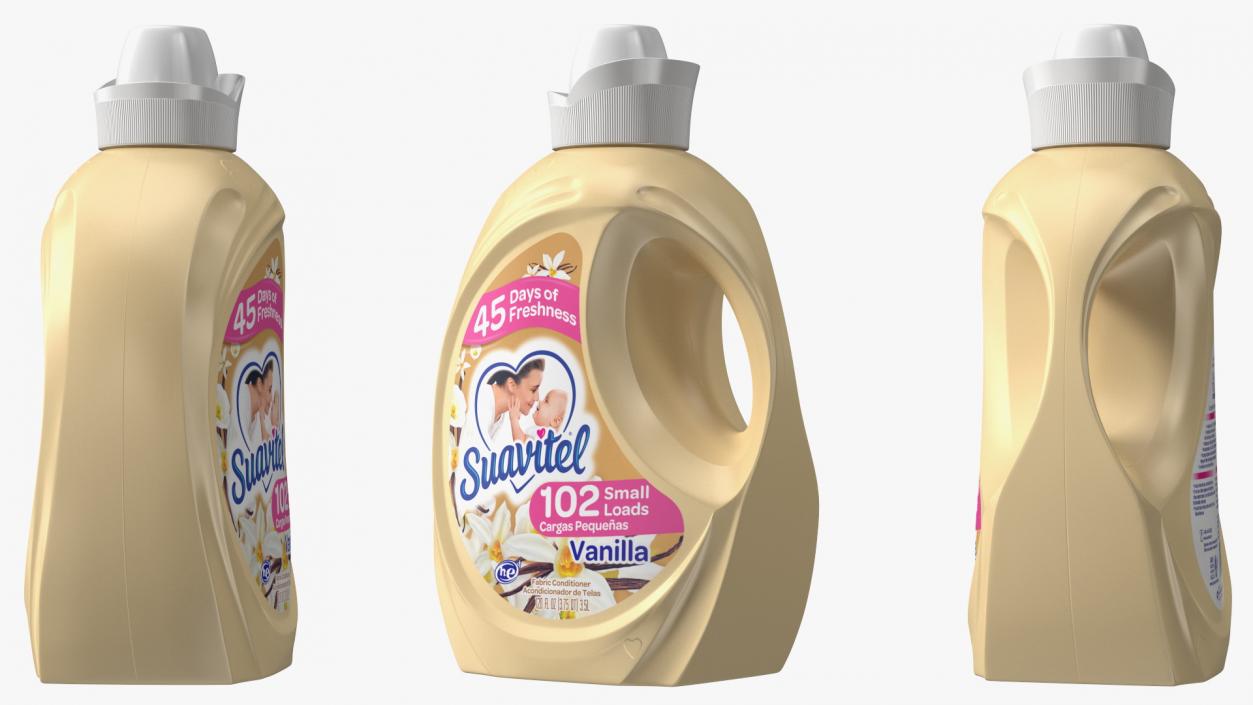 Suavitel Heavenly Vanilla Liquid Fabric Softener Large 3D model