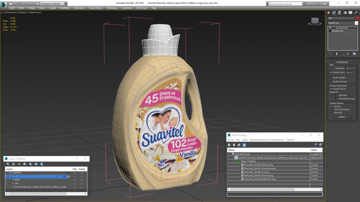 Suavitel Heavenly Vanilla Liquid Fabric Softener Large 3D model