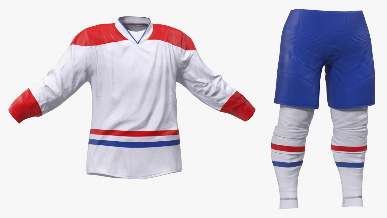 3D model Hockey Clothes White