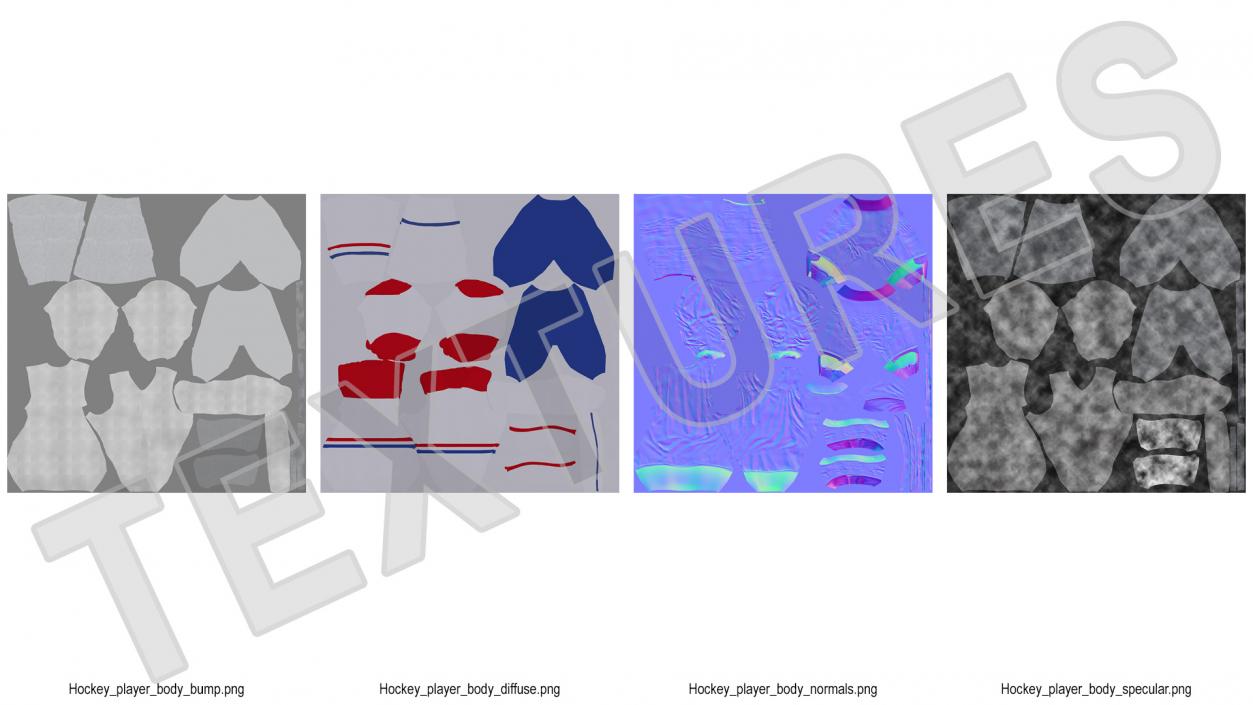 3D model Hockey Clothes White