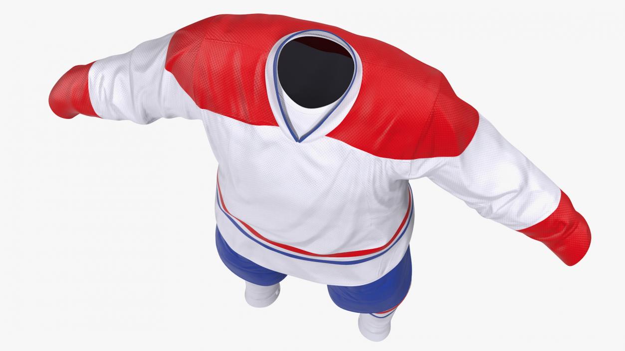 3D model Hockey Clothes White