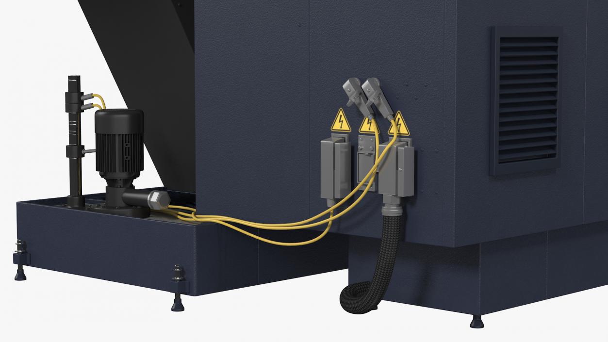 3D CNC Lathe Universal Turning Center Rigged