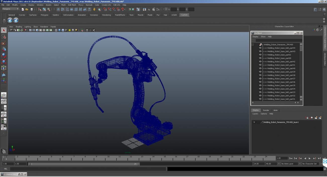 3D model Welding Robot Panasonic TM1400