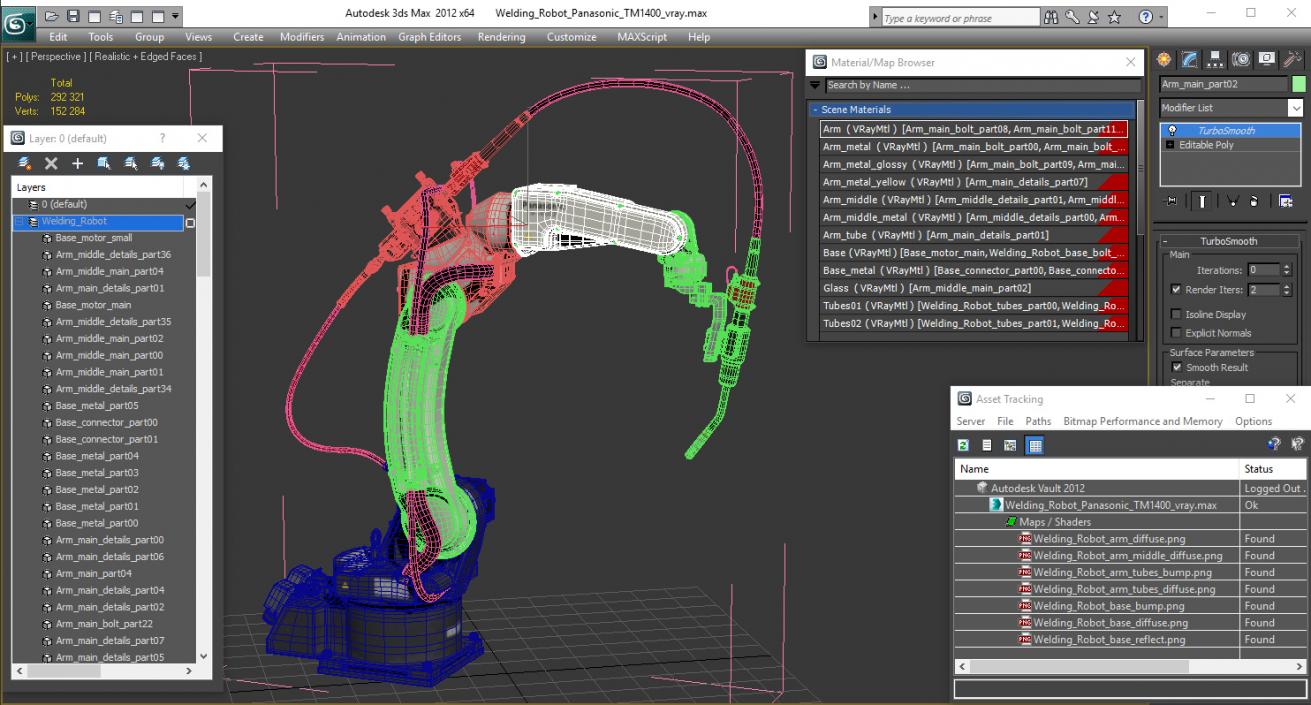 3D model Welding Robot Panasonic TM1400