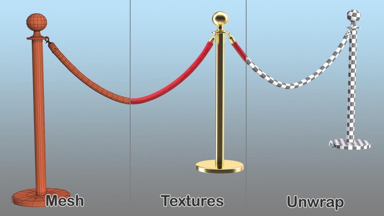 3D Red Carpet Fence