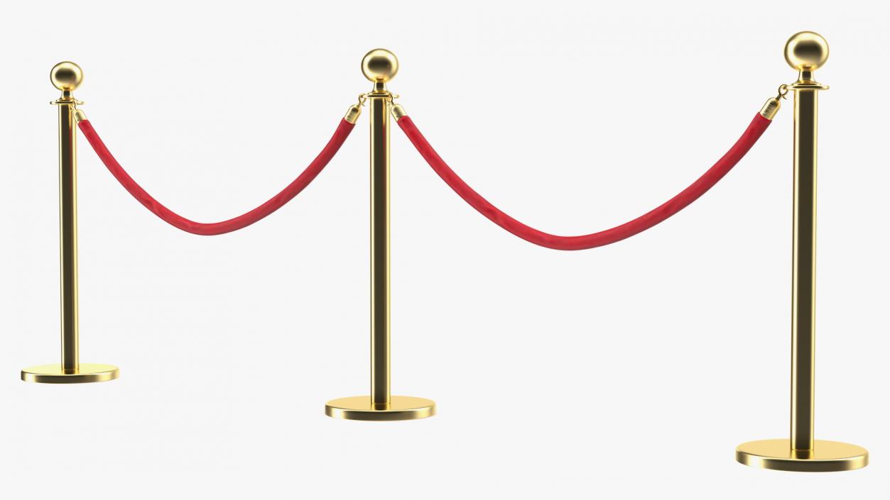 3D Red Carpet Fence