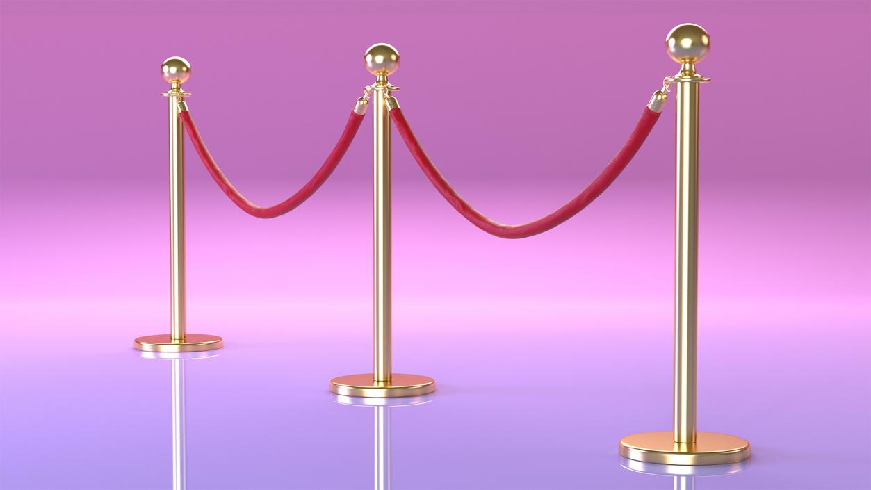 3D Red Carpet Fence