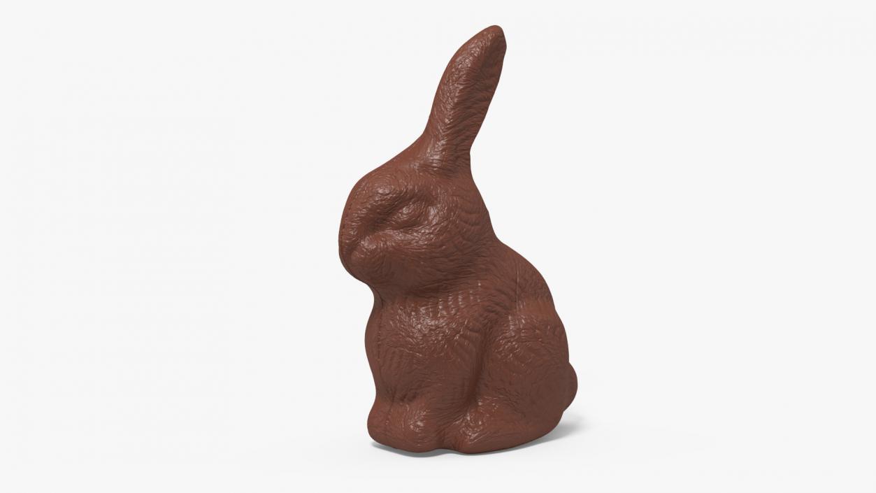 3D model Chocolate Bunny Without a Piece of Ear 2