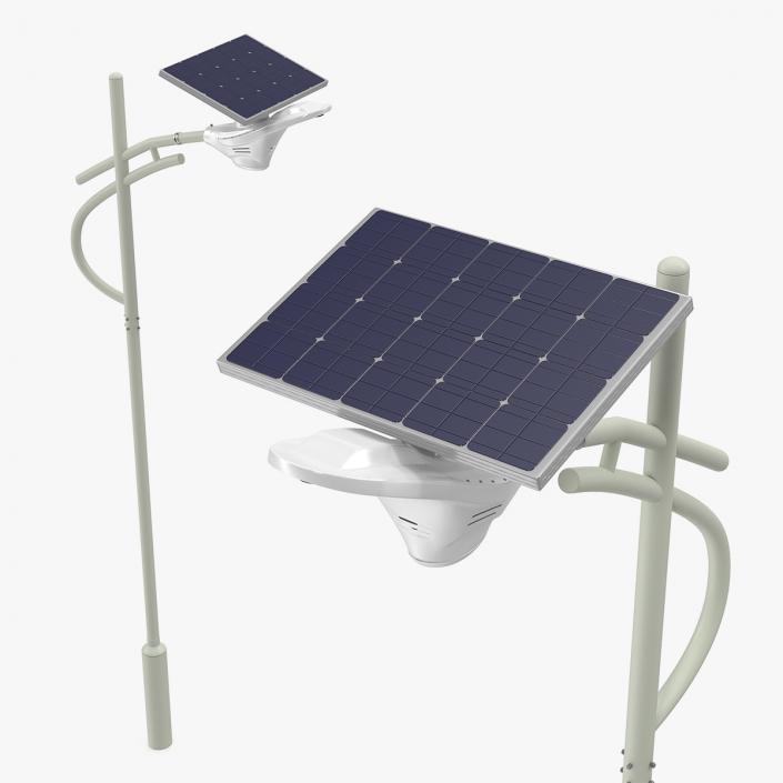 Solar LED Street Light with Battery Backup 3D