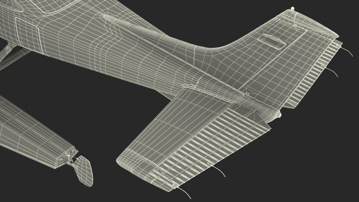 3D Light Utility Floatplane Rigged