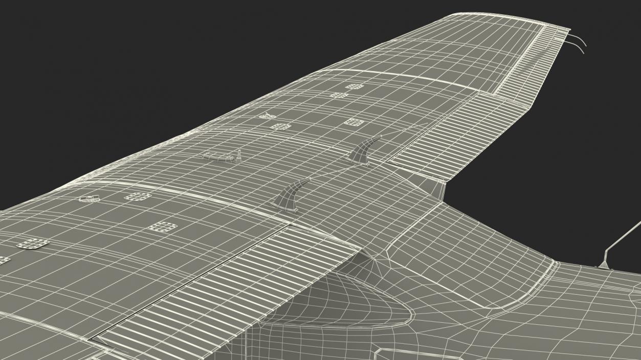 3D Light Utility Floatplane Rigged