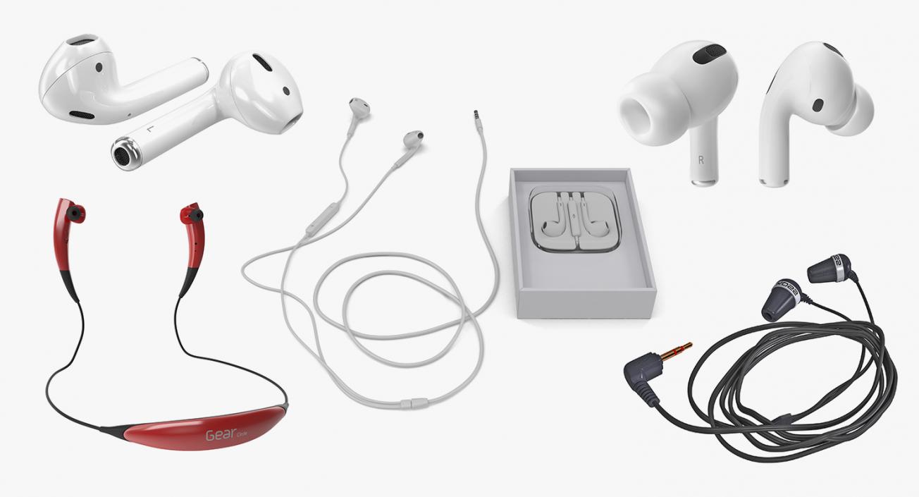 3D Headphones Collection 2 model