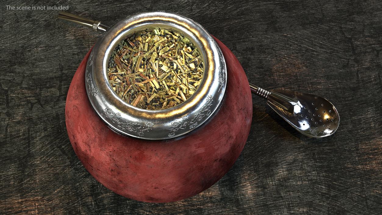 3D Yerba Mate Brown