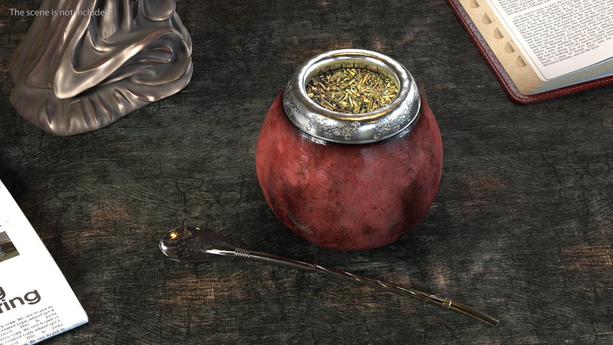 3D Yerba Mate Brown