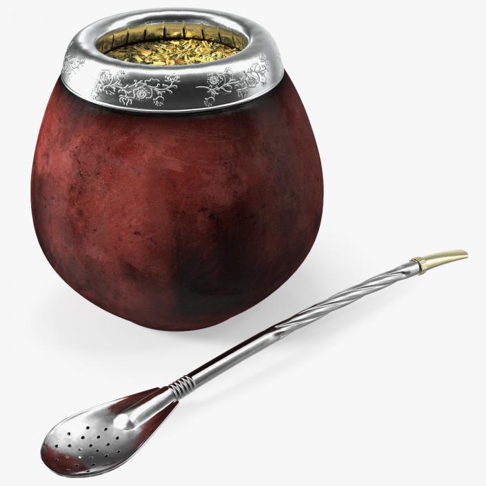 3D Yerba Mate Brown